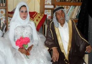 Gelin ve Damat Arasında 70 Yaş Var!